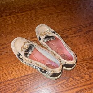 Cheetah Print Sperry Boat Shoes